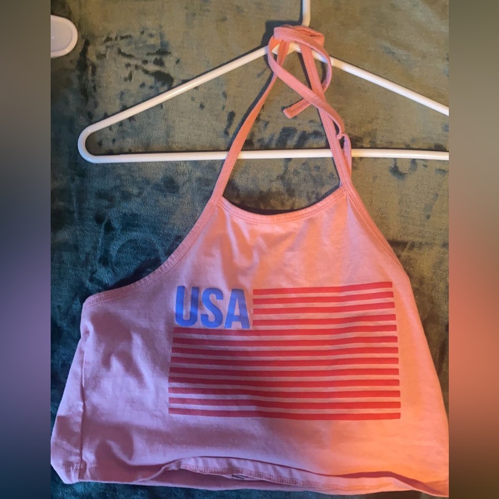 USA halter neck top